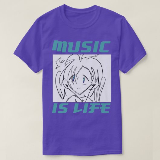 T-shirt La Musique, c'est la vie (Design devant)