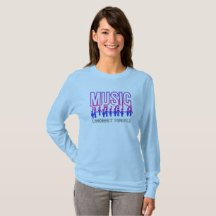 T-shirt La musique connecte les gens Longs manches femme