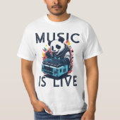 T-shirt la musique continue (Devant)
