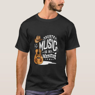 T-shirt La musique country est ma médecine Bluegrass Weste