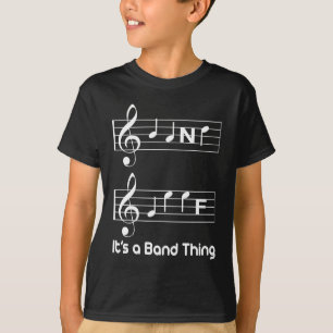 T-shirt La musique de geek de bande de musiciens note