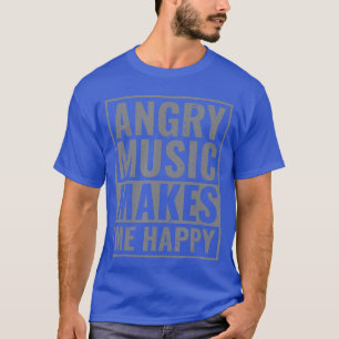 T-shirt La musique en colère me rend heureux metalhead mus