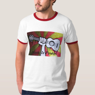 T-shirt La musique est la chemise des hommes de puissance