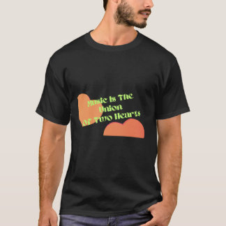 T-shirt La musique est l'union de deux coeurs