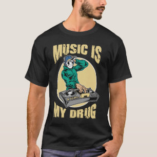T-shirt La musique est ma drogue