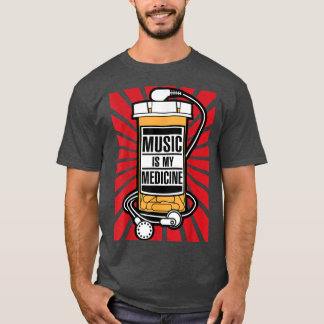 T-shirt La musique est ma médecine