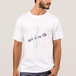 T-shirt la musique est ma vie