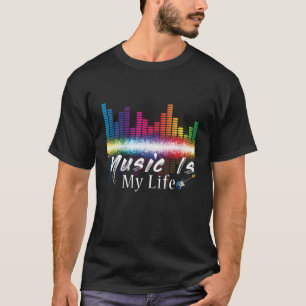 T-shirt La musique est mon égaliseur de vie DJ Citations m