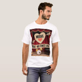 T-shirt La musique est mon premier amour (Devant entier)