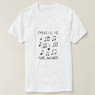 T-shirt La musique est mon Thérapie Dessin Poster