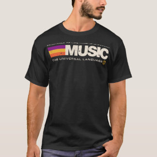 T-shirt La musique La langue universelle
