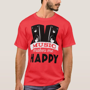 T-shirt La musique me rend heureux