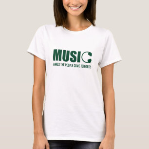 T-shirt La Musique Rassemble Les Gens