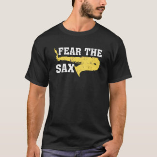 T-shirt La Musique Saxophone Crainte Le Sax Saxophone