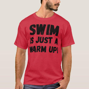 T-shirt La nage est juste chaud noir