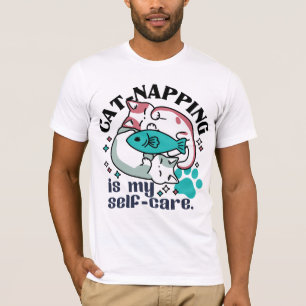 T-shirt La Nappage De Chats Est Mon Soin Personnel : Chats