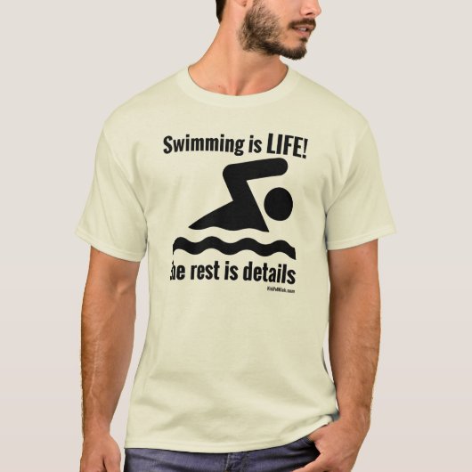 T-shirt La natation est la VIE ! (Devant)