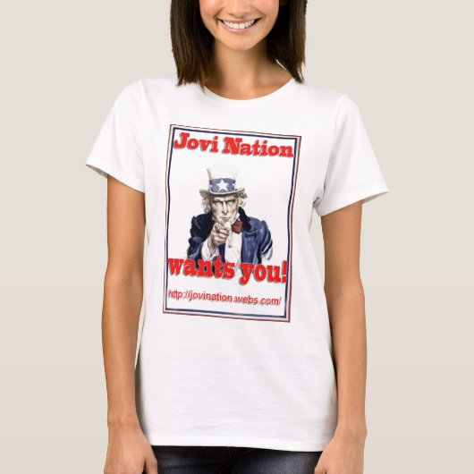 T-shirt La nation Jovi veut de vous (Devant)