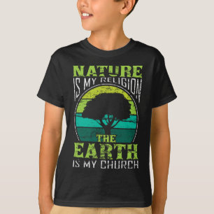 T-shirt La Nature De La Journée Des Amérindiens Est Ma Rel