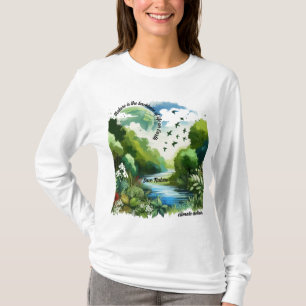 T-shirt La nature est la colonne vertébrale de la vie sur