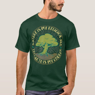 T-shirt La nature est ma religion La Terre est mon Église