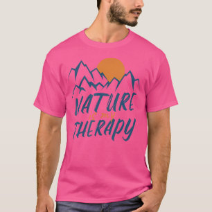 T-shirt La Nature Est Mon Randonnée Thérapeutique Camping