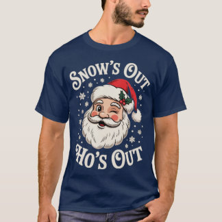 T-shirt La neige sort Ho's Out