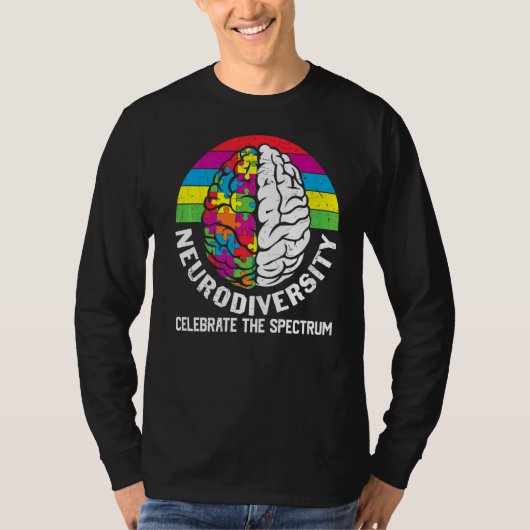 T-shirt La Neurodiversité Célèbre Le Spectre (Devant)