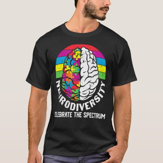 T-shirt La Neurodiversité Célèbre Le Spectre (Devant)