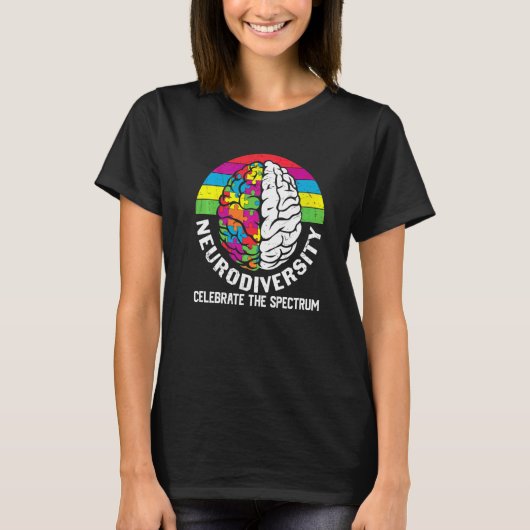 T-shirt La Neurodiversité Célèbre Le Spectre (Devant)
