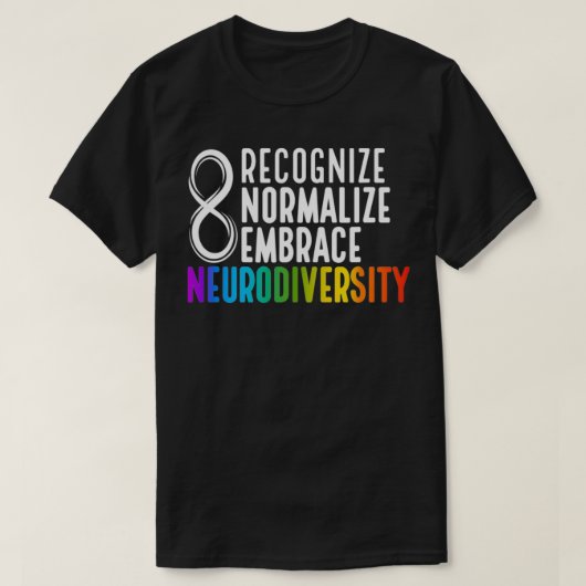 T-shirt La Neurodiversité Est Belle, Neurodivergent Fière (Design devant)