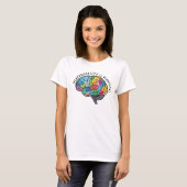 T-shirt La Neurodiversité est belle Rainbow Cerveau Autism (Devant entier)