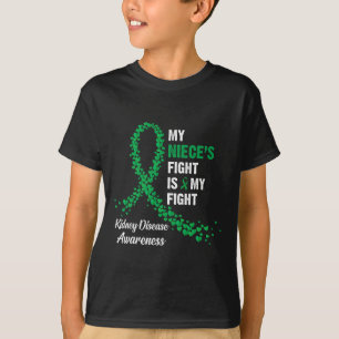 T-shirt La nièce lutte ma lutte contre la maladie du rein