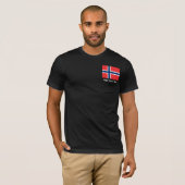 T-shirt La Norvège - drapeau norvégien (Devant entier)