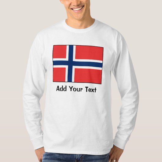 T-shirt La Norvège - drapeau norvégien (Devant)