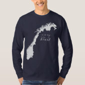 T-shirt La Norvège Est Dans Mon Coeur (Devant)