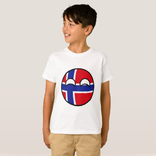 T-shirt La Norvège Geeky tendante drôle Countryball
