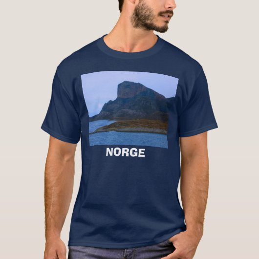 T-shirt La Norvège, Norge, entrée de fjord (Devant)
