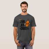 T-shirt la nourriture le lit amis (Devant entier)
