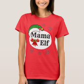 T-shirt La nouveauté des femmes Noël MAMA ELF COSTUME T-Sh (Devant)
