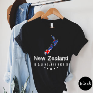 T-shirt La Nouvelle-Zélande Appelle Et Je Dois Aller T-shi