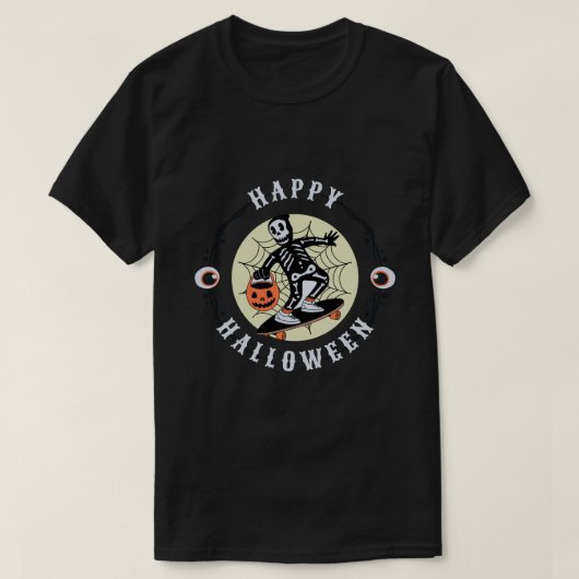 T-shirt La nuit d'Halloween est pleine de secrets (Design devant)