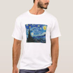 T-shirt La nuit étoilée de Van Gogh<br><div class="desc">La Nuit étoilée de Vincent Van Gogh (1889)</div>