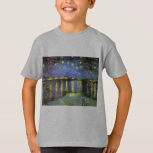 T-shirt La nuit étoilée de Vincent van Gogh sur le Rhône