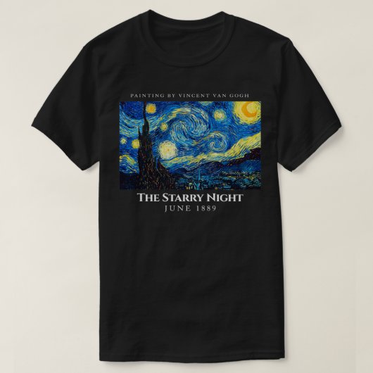 T-shirt La nuit étoilée s, Cool Vincent Van Gogh Douleur (Design devant)