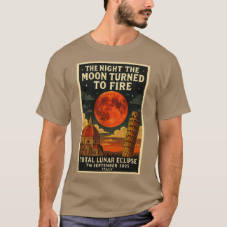 T-SHIRT LA NUIT OÙ LA LUNE S'EST TRANSFORMÉE EN FEU ÉCLIPS