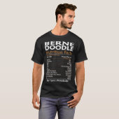 T-shirt La nutrition du bernedoodle (Devant entier)