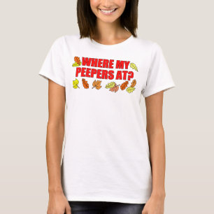 T-shirt Là où est mes Peepers à la feuille piaulant