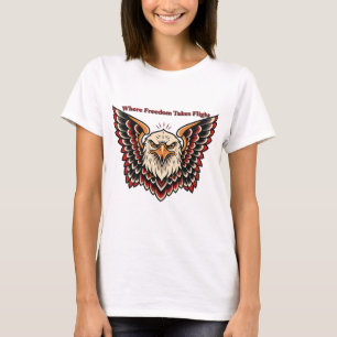 T-shirt Là où la liberté prend son envol