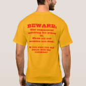 T-shirt La paix avec les cieux ? (Dos)